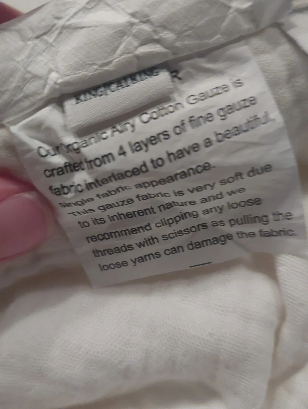 Quince Organic Airy Gauze Ivory Dream Quilt! King/ Cal King (612)